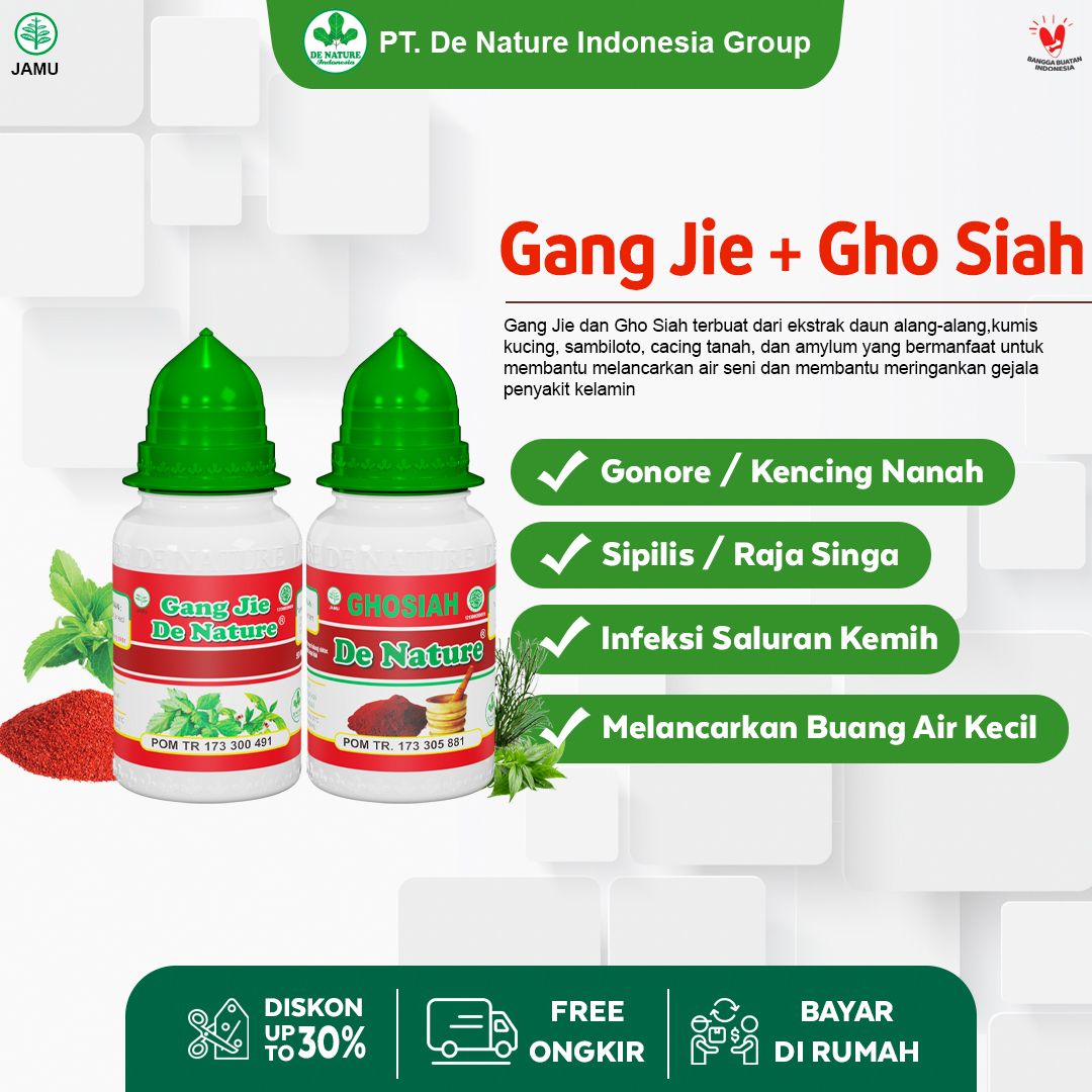 Gangjie Ghosiah Obat Sipilis Kencing Nanah Gonore Herbal De Nature - 1