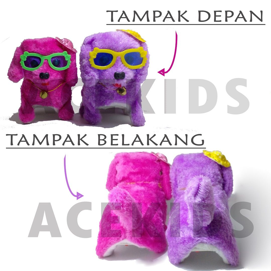 Mainan Anak Perempuan Boneka Anjing Fluffy Dog Murah Original - YQ35 - 3