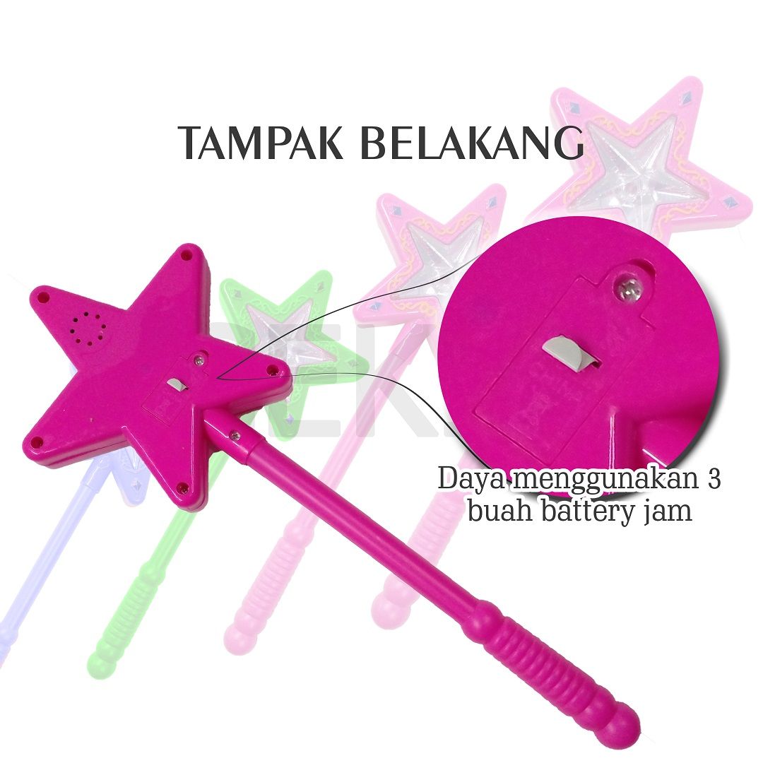 Acekids Mainan Anak Perempuan Tongkat Peri Magic Wand Lampu Murah Original - K3311 - 2