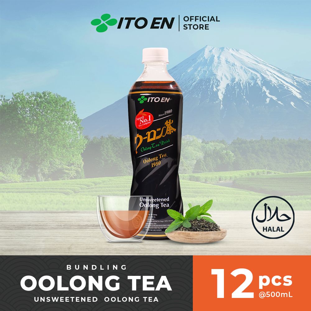 ITO EN Oolong Tea No Sugar 480ml isi 12 pcs - 1