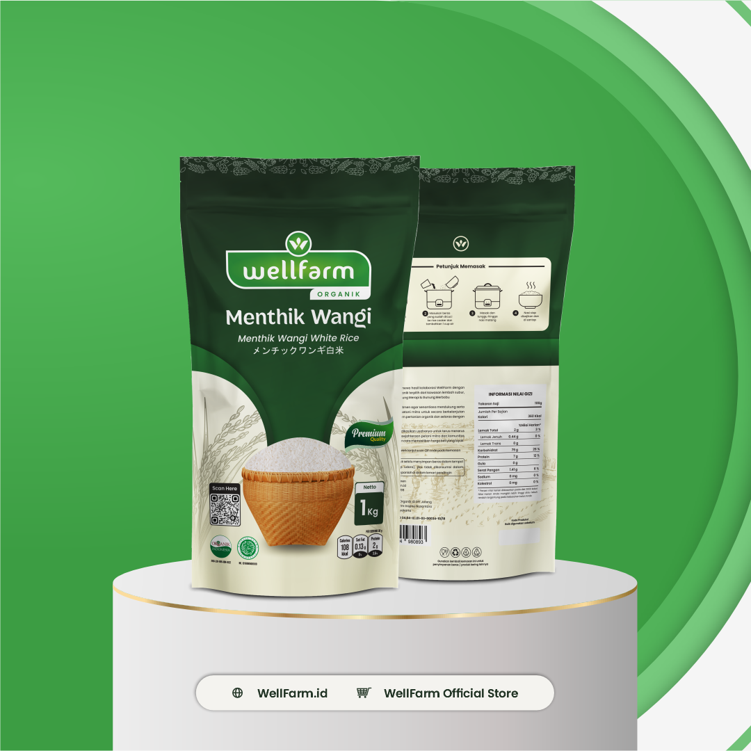 Beras Organik Menthik Wangi Super Premium - WellFarm - 1