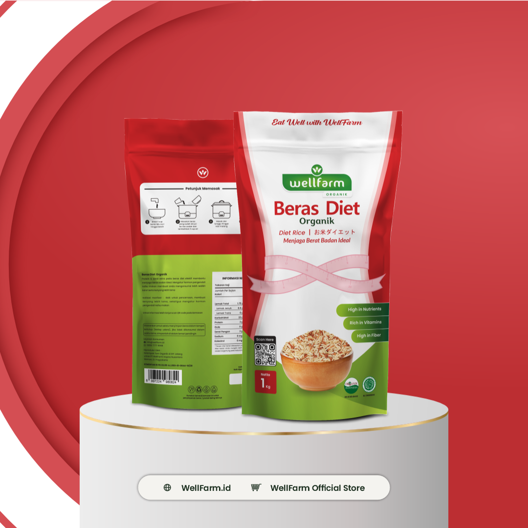 Beras Diet Organik Tersertifikasi - WellFarm - 1