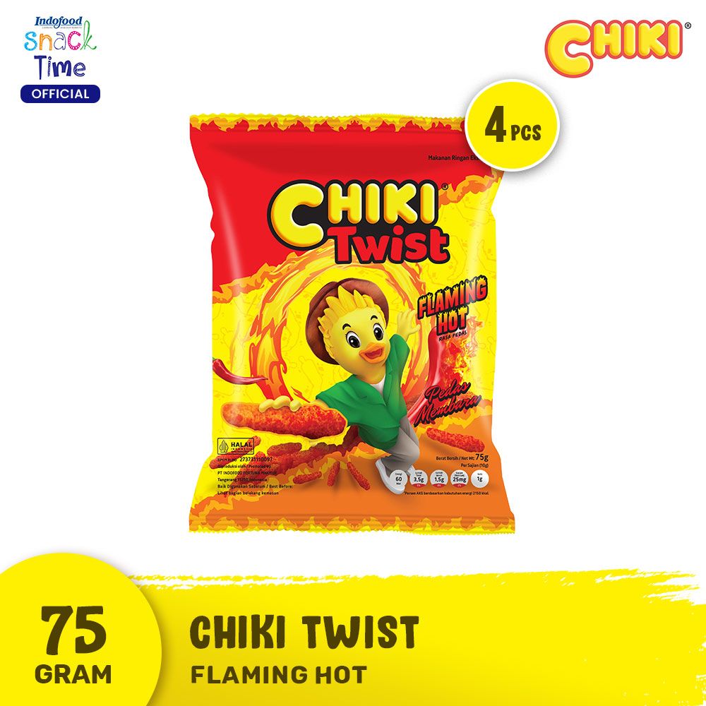Chiki Twist Flaming Hot 75 Gr - 4 Pcs - 1