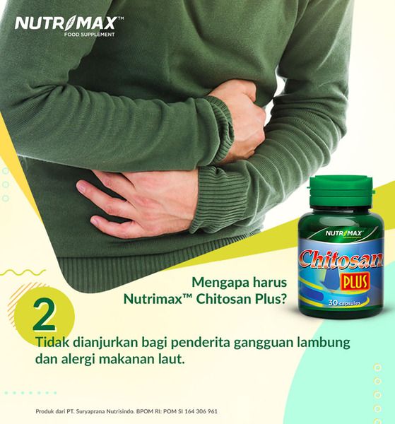 Nutrimax Chitosan Plus 30 Naturecaps Membantu Mengurangi Berat Badan dan Mengurangi Nafsu Makan - 5