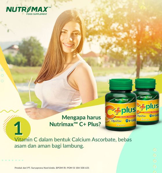 Nutrimax C+ Plus - Vitamin Vit C Imunitas Daya Tahan Tubuh Antioksidan Kesehatan Kulit Flu batuk - 3