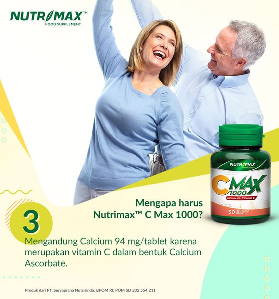 Nutrimax C Max 1000 - Vitamin Vit C Imunitas Daya Tahan Tubuh Antioksidan Kesehatan Kulit Flu Batuk - 4