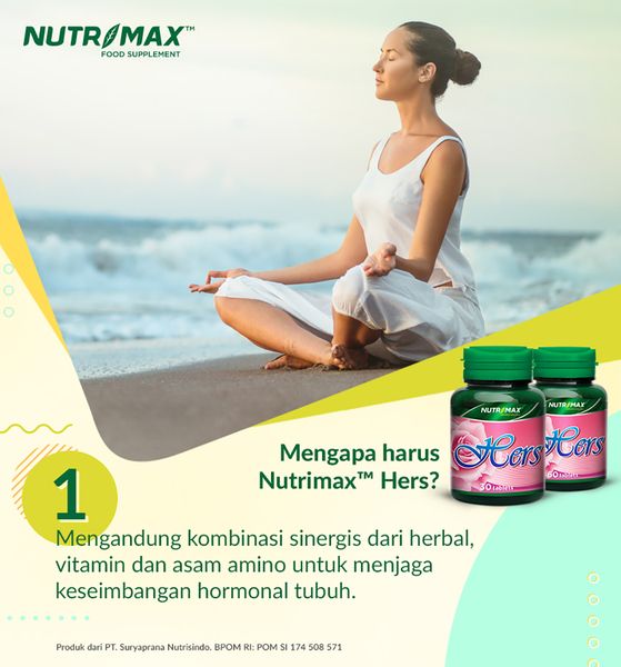 Nutrimax Hers Stamina Hormon Pelancar Menstruasi Haid Datang Bulan Reproduksi Kesuburan Menopause - 2