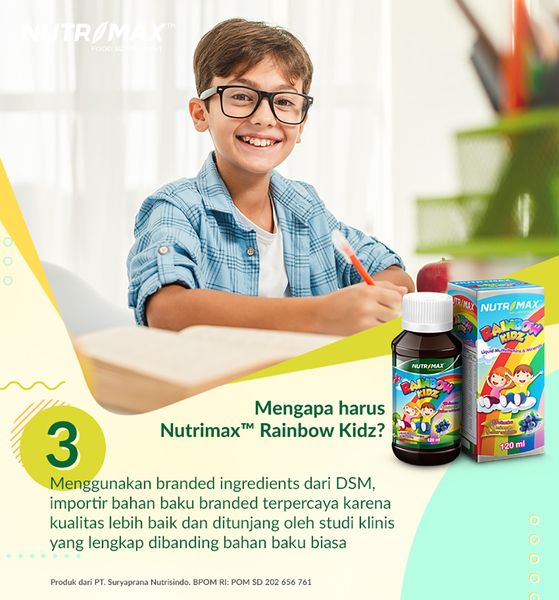 Nutrimax Rainbow Kidz 120 Ml Multivitamin Anak Sirup Imunitas Daya Tahan Tubuh - 4