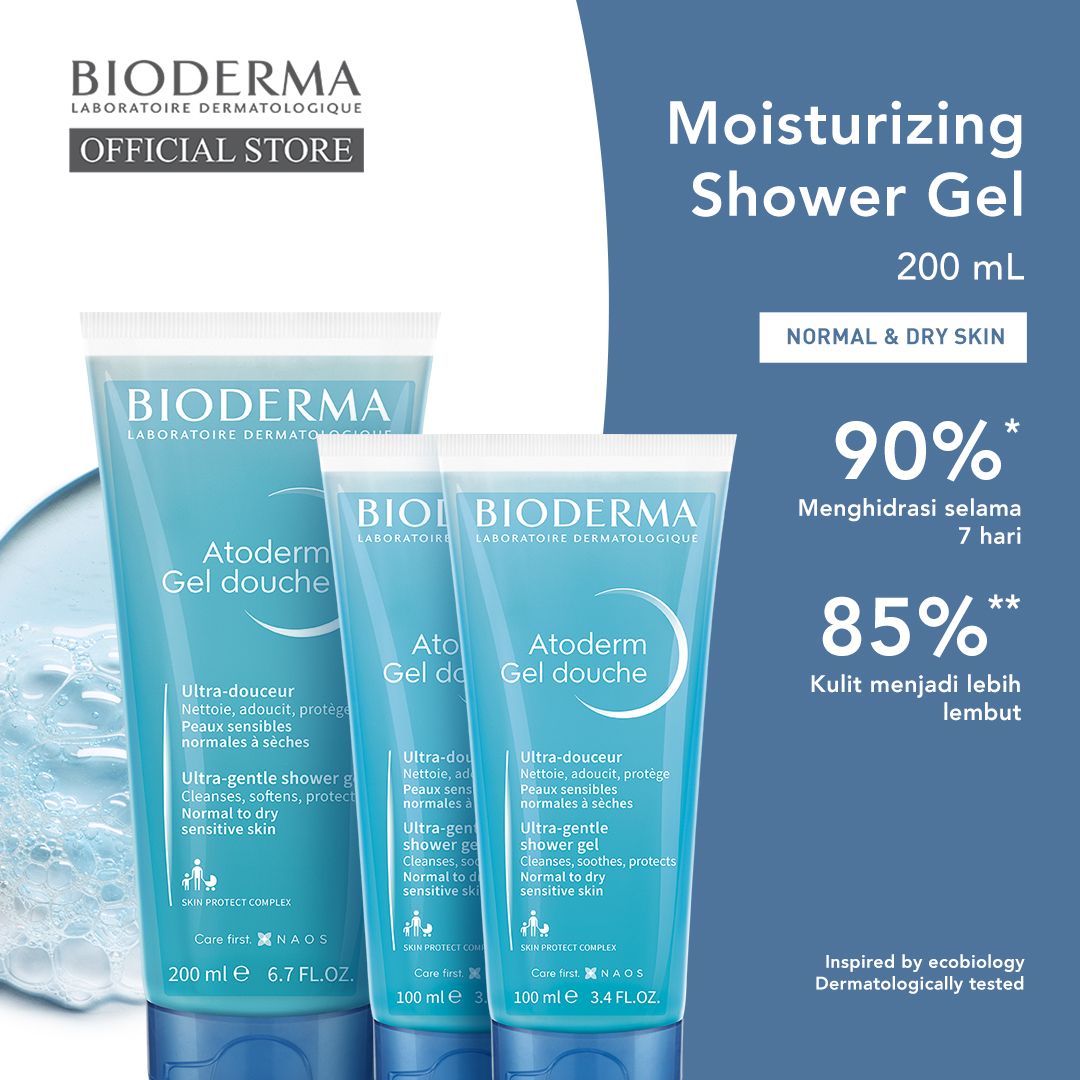 Bioderma Atoderm Gel Douche 400 ml 1+2 Pack - 1