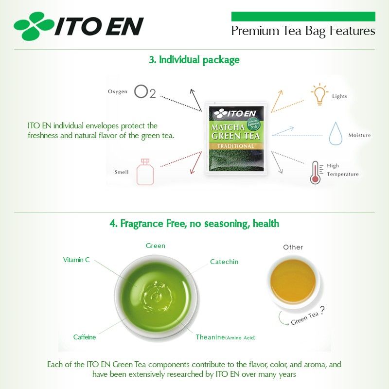 ITO EN Teh Celup Matcha Jasmine Green Tea 1 Pack isi 20 pcs - 5