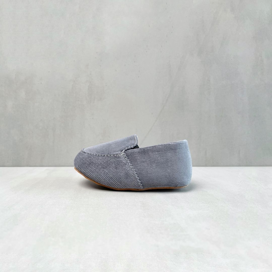 Sepatu bayi Antislip Prewalker Tamagoo - Edward Grey Slippers Ringan & fleksibel - 2