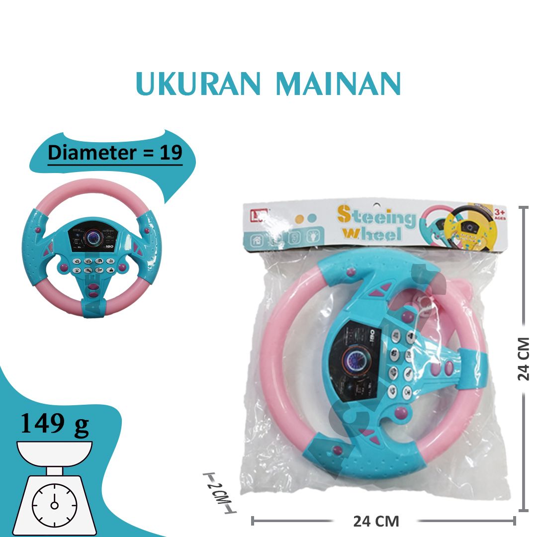 Acekids Mainan Anak Stir Mobil Suara Murah Original - 899 - 4