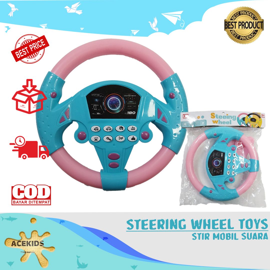 Acekids Mainan Anak Stir Mobil Suara Murah Original - 899 - 1