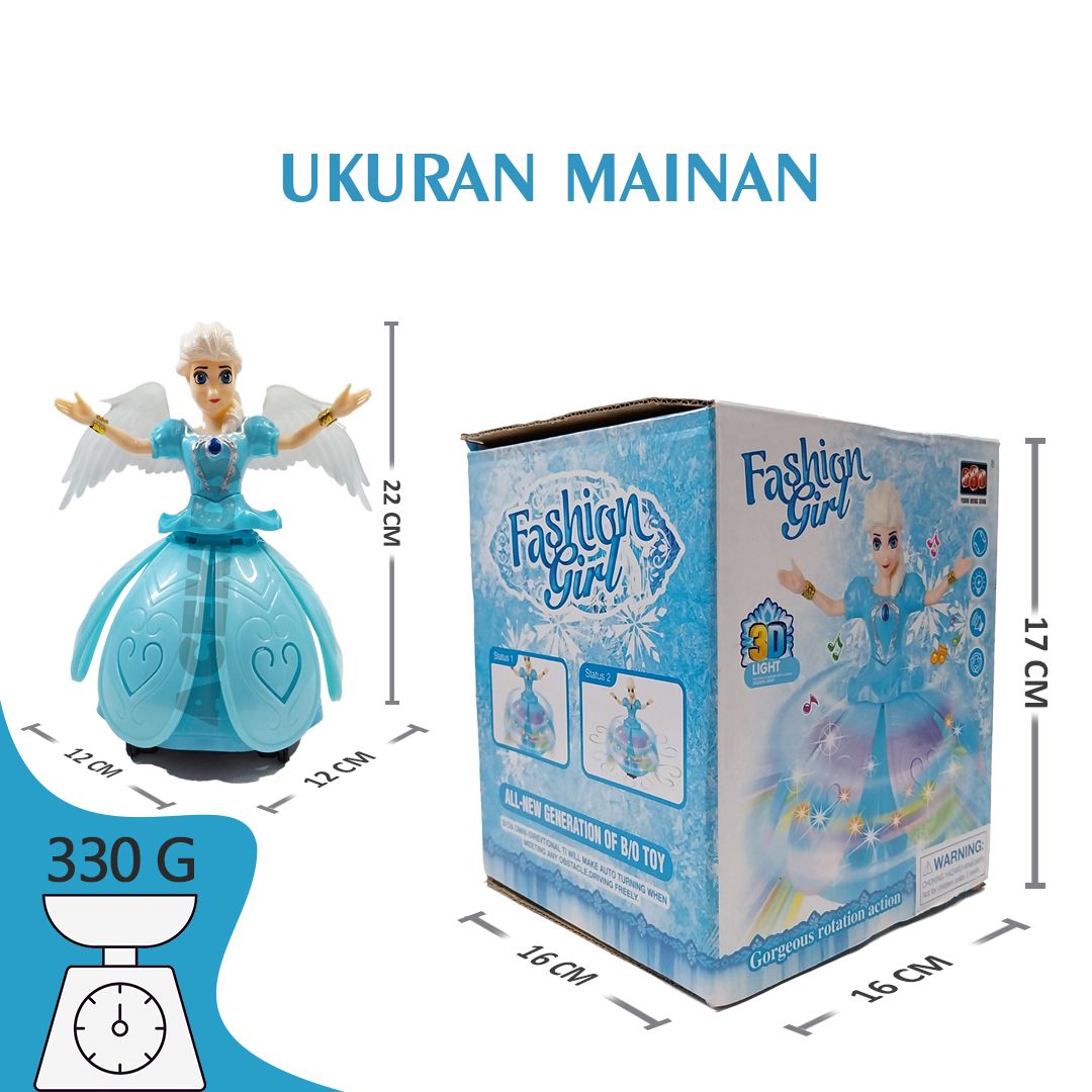 Acekids Mainan Anak Boneka Lampu Menari Boneka Angel Girl Murah Original - HX132 - 5