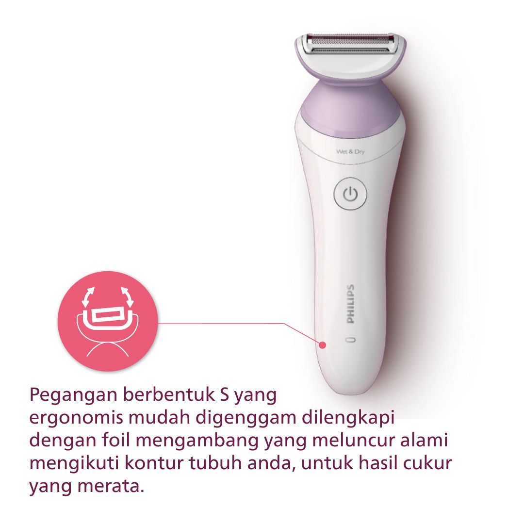 Philips Lady Set (Ladyshaver BRL136/00 + Hair Dryer BHC010/12) - 3