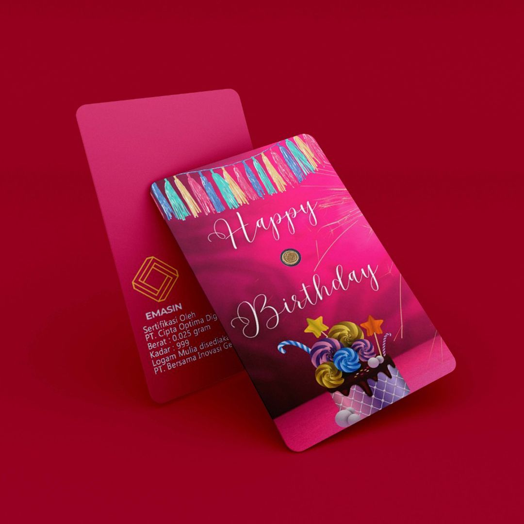 Logam Mulia Emasin 0.25 gram Birthday Series - 1