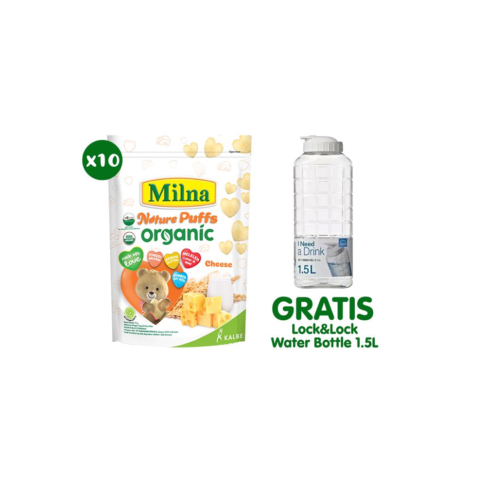 Buy 10 Milna Puffs Cheese Free LockNLock Chess Bottle 1.5L - 2