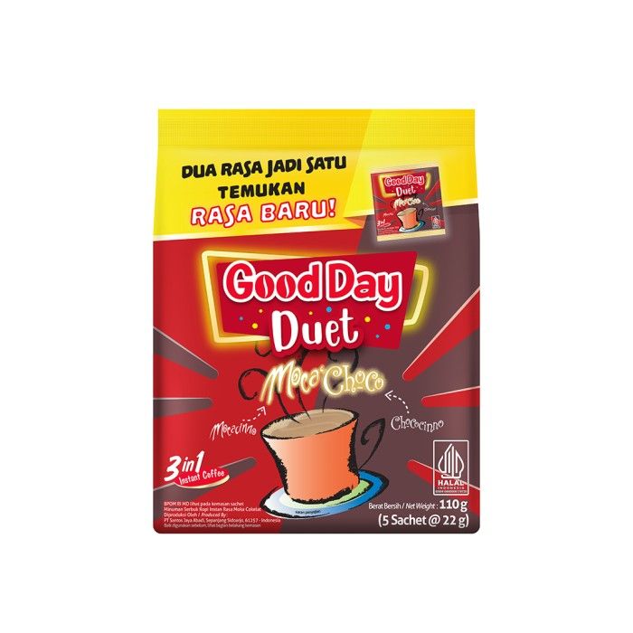GOOD DAY DUET MOCA'CHOCO 1 Bag (5 x 22 gram) - 2