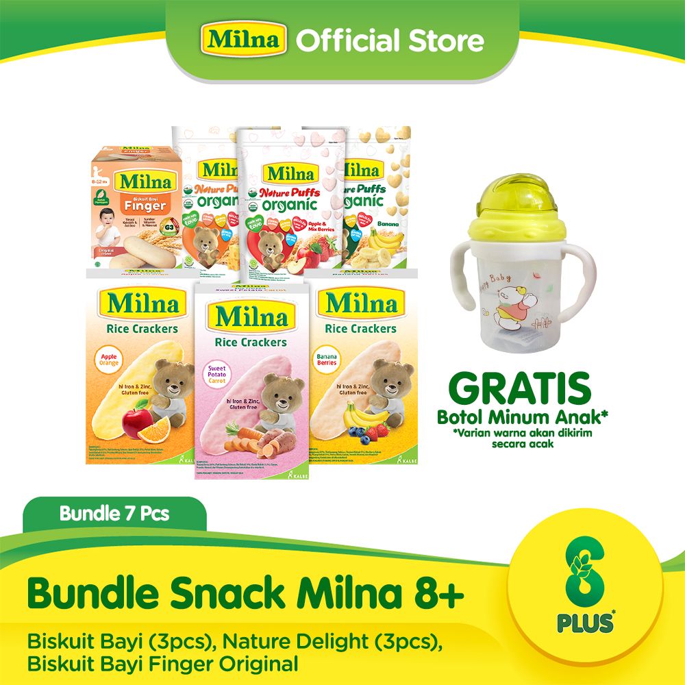 Bundle Snack Milna 8+ Free Botol Minum Anak - 1