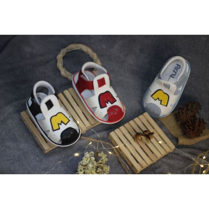 sepatu sandal anak baby M sandal anak bunyi cit cit usia 1 2 3 tahun - 2