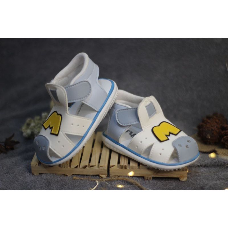 sepatu sandal anak baby M sandal anak bunyi cit cit usia 1 2 3 tahun - 3