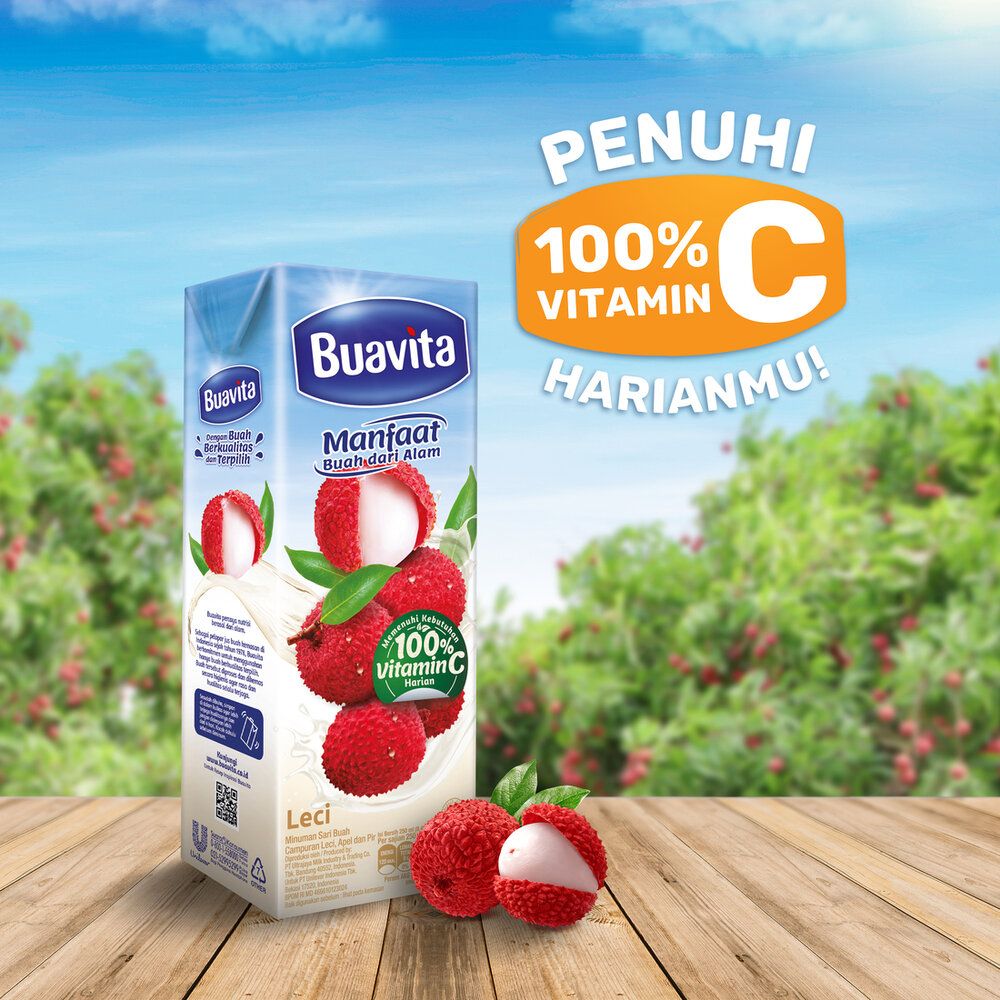 Buavita Lychee 250Ml - 1 Karton - 2