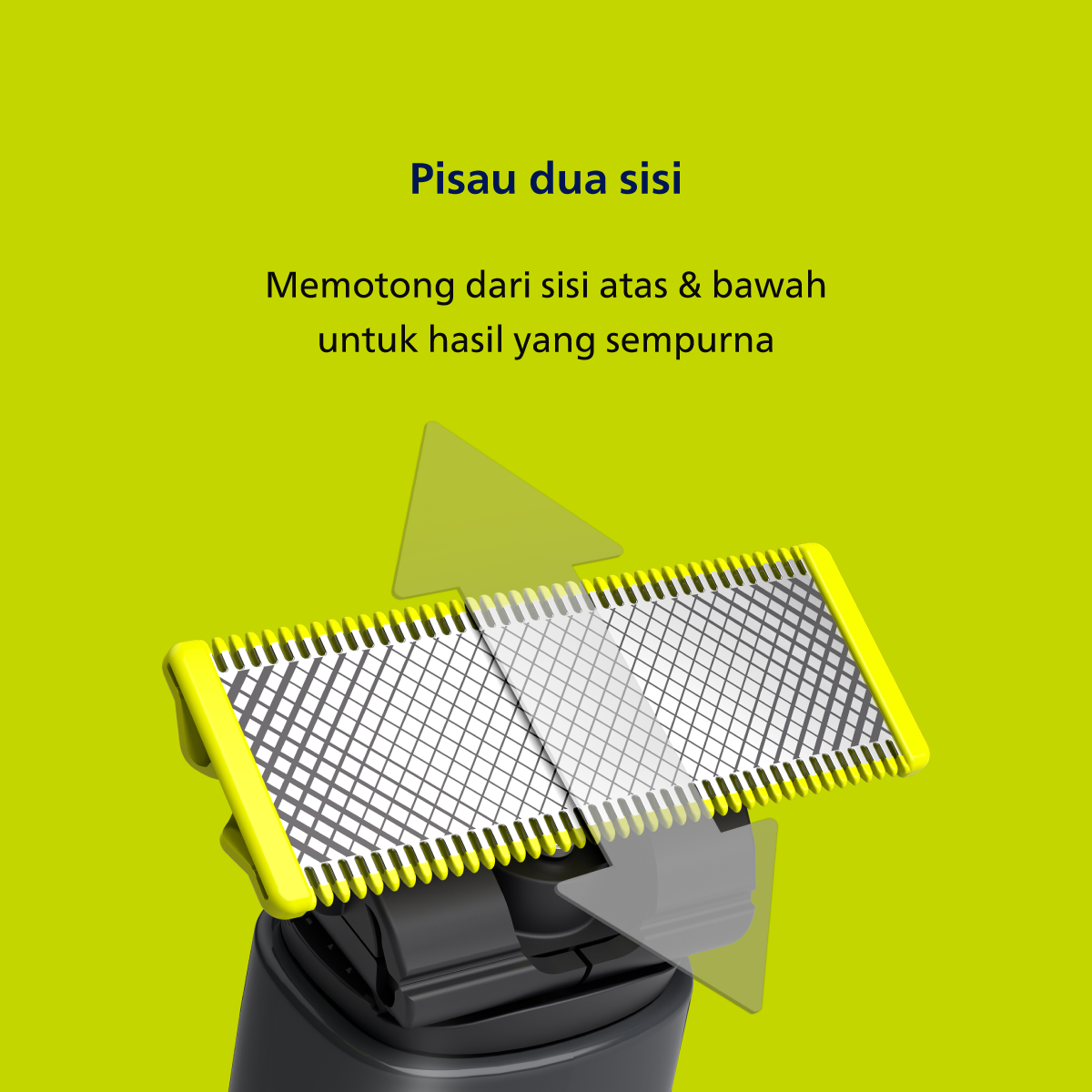 Philips Refill Oneblade QP220/51 Hybrid Blister Blade 2 Pack - 4