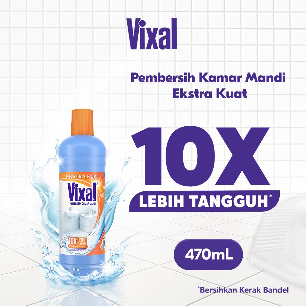 Vixal Pembersih Kamar Mandi Ekstra Kuat 470Ml - 1 Karton - 1