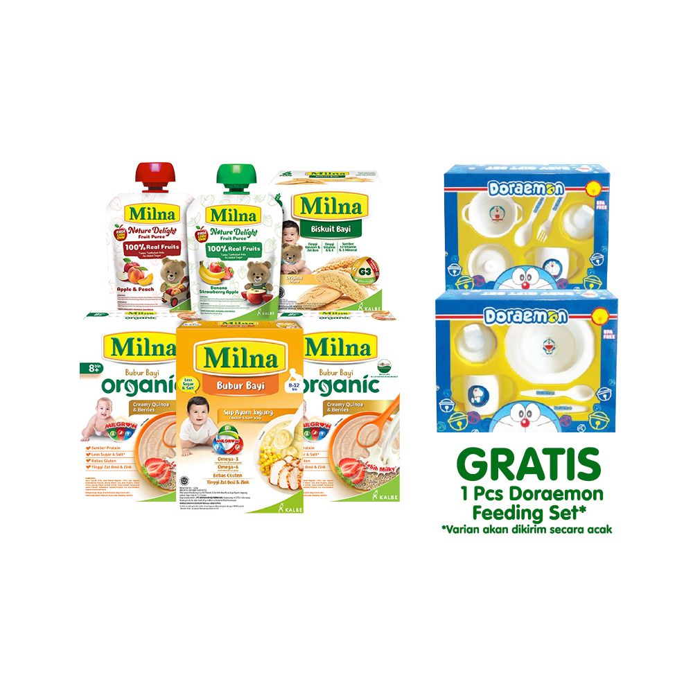 Paket Milna MPASI 8+ Starter Kit - Doraemon - 2