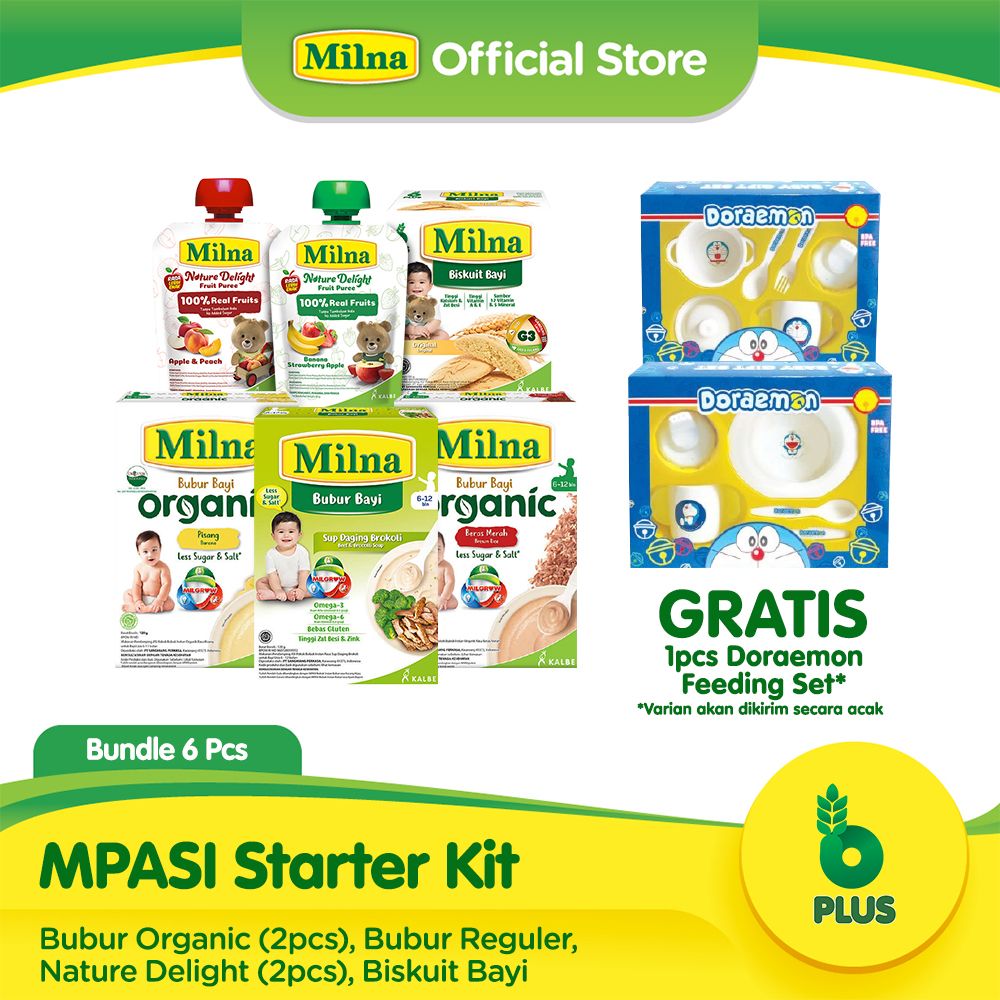 Paket Milna MPASI Starter Kit - Doraemon - 1