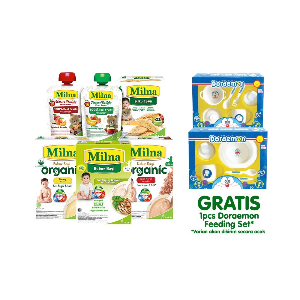 Paket Milna MPASI Starter Kit - Doraemon - 2