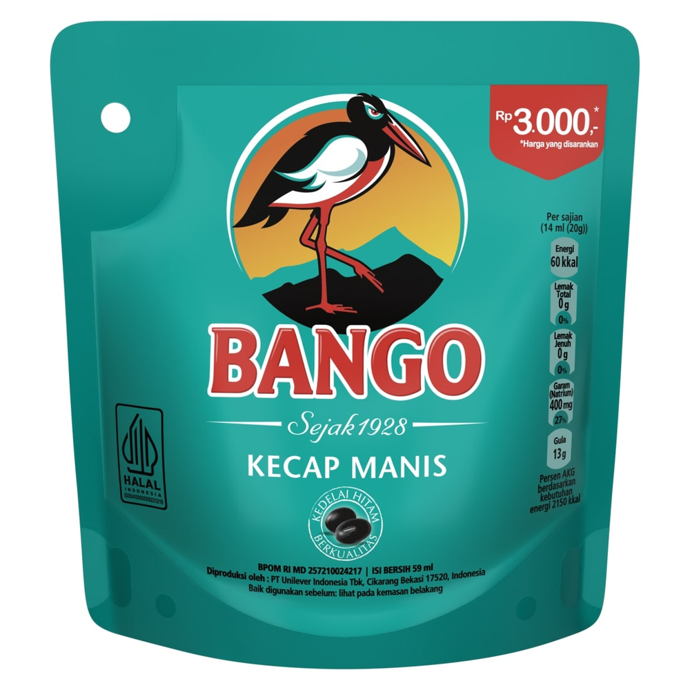 Bango Kecap Manis 60Ml - 1 Karton - 2