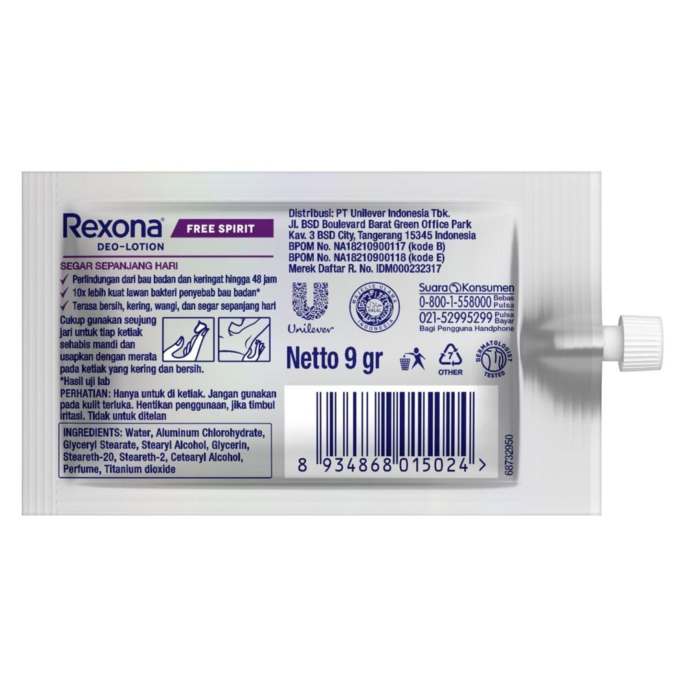 Rexona Deo Lotion Free Spirit 9G - 1 Karton - 3