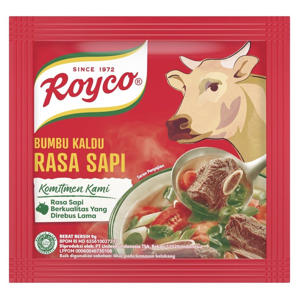 Royco Bumbu Kaldu Sapi 9G - 1 Karton - 2