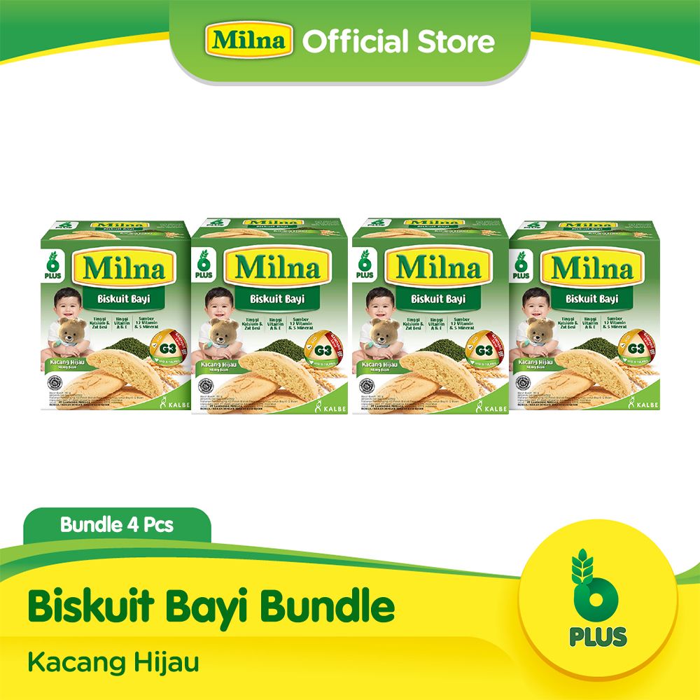 Bundle 4 Milna Biskuit Bayi Kacang Hijau - 1