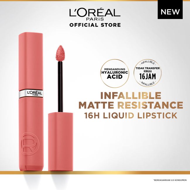 L'Oreal Paris Le Matte Resistance Lipstick - 210 Pink - 1