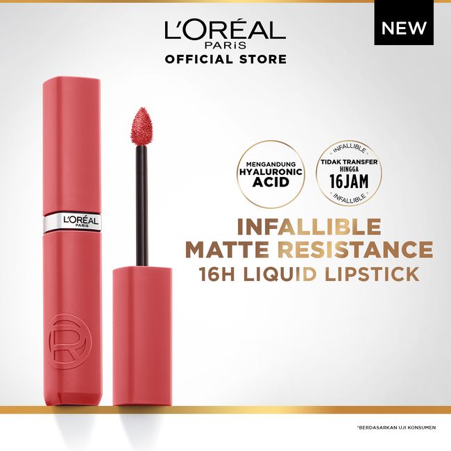 L'Oreal Paris Le Matte Resistance Lipstick - 230 Pink - 1