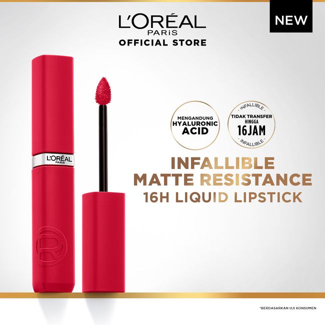 L'Oreal Paris Le Matte Resistance Lipstick - 245 Pink - 1