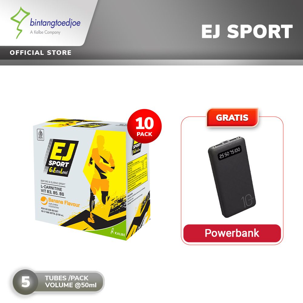 EJ Sport 10 Pack - Energy Gel - Free Power Bank - 1