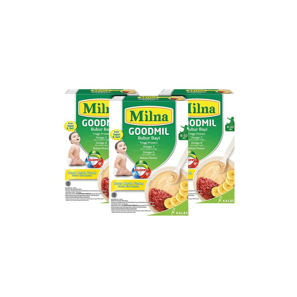 Bundle 3 Milna Goodmil 6+ Beras Merah Pisang (NED) - 2