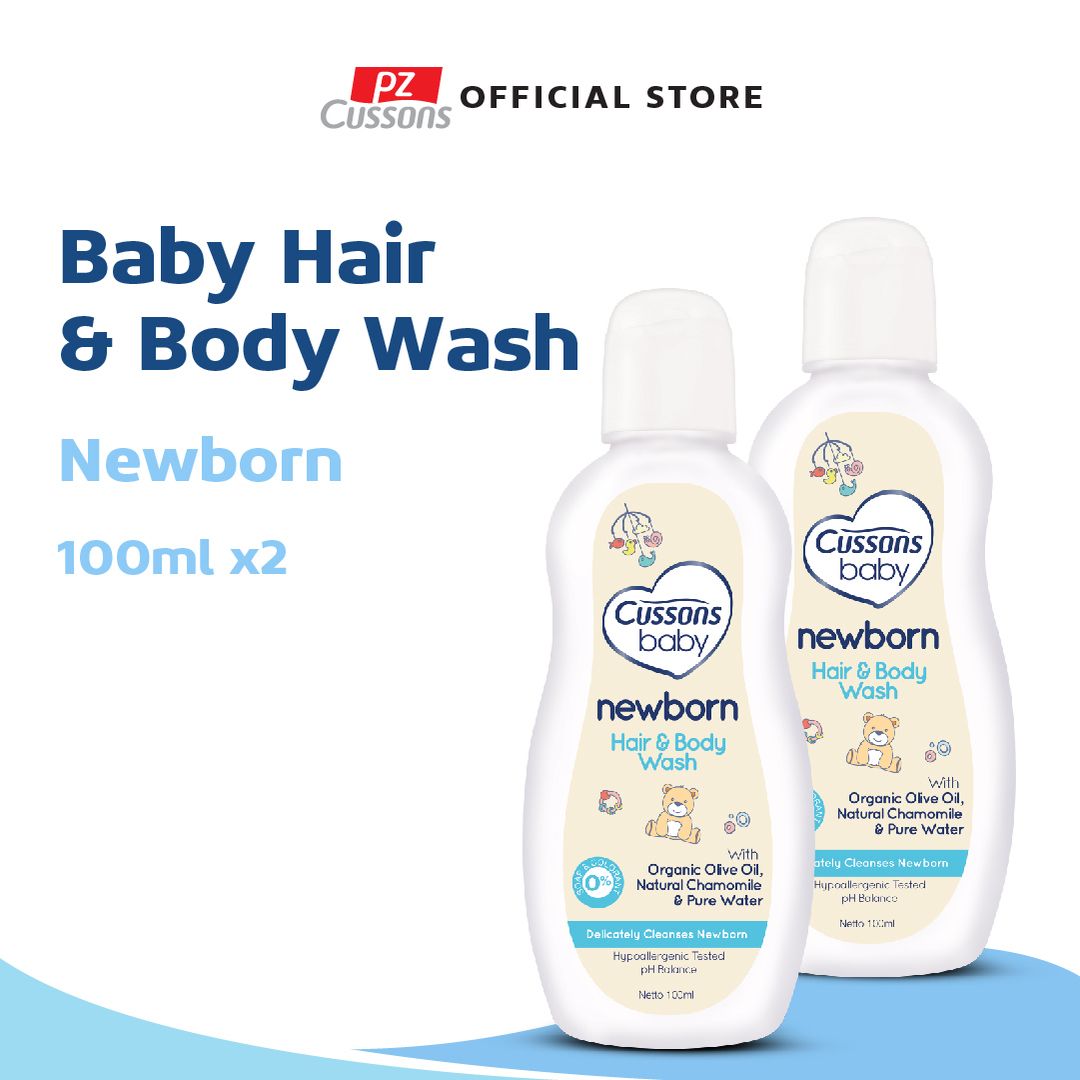 Cussons Baby Newborn Hair & Body Wash 100ml X2 - 1