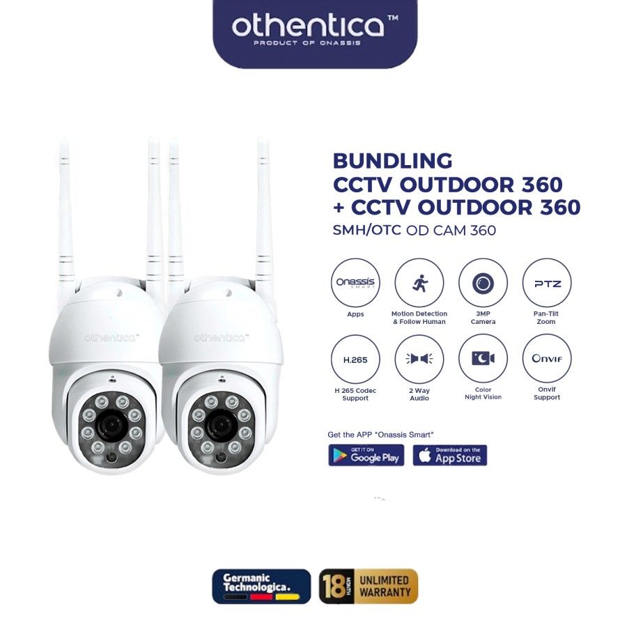 OTHENTICA SMART BUNDLING CCTV OUTDOOR 360 WH 2PCS - 1