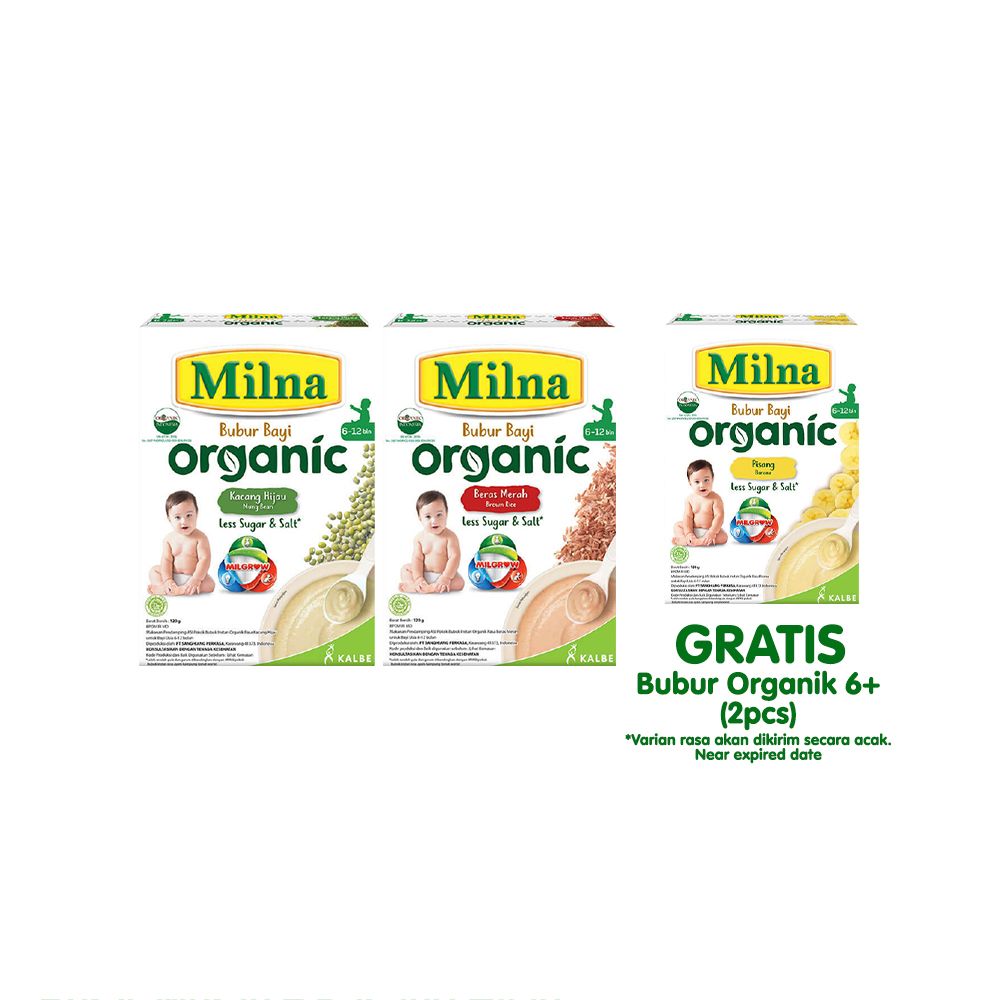 Buy 2 Get 2 Free Milna Bubur Organik 6+ - 2