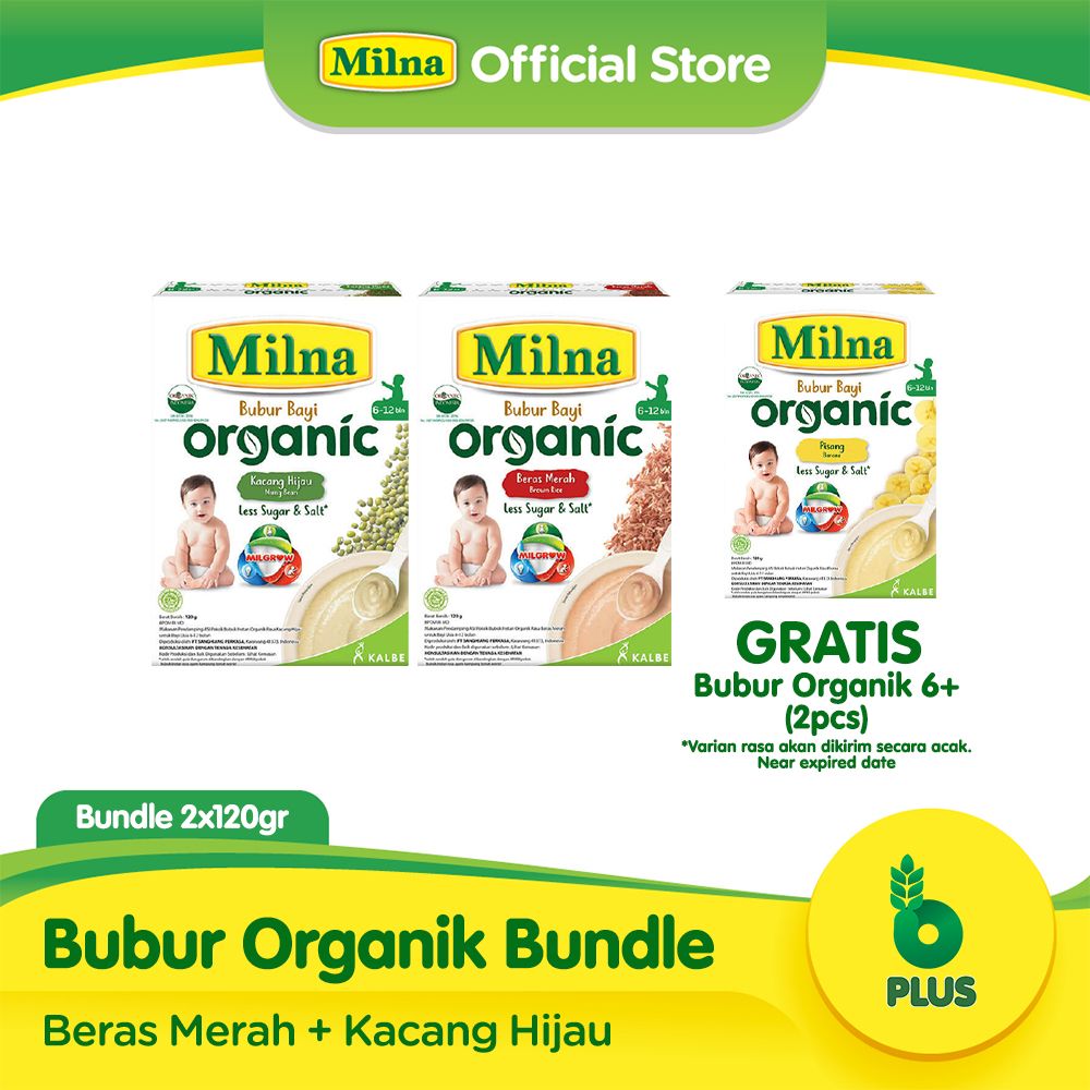 Buy 2 Get 2 Free Milna Bubur Organik 6+ - 1