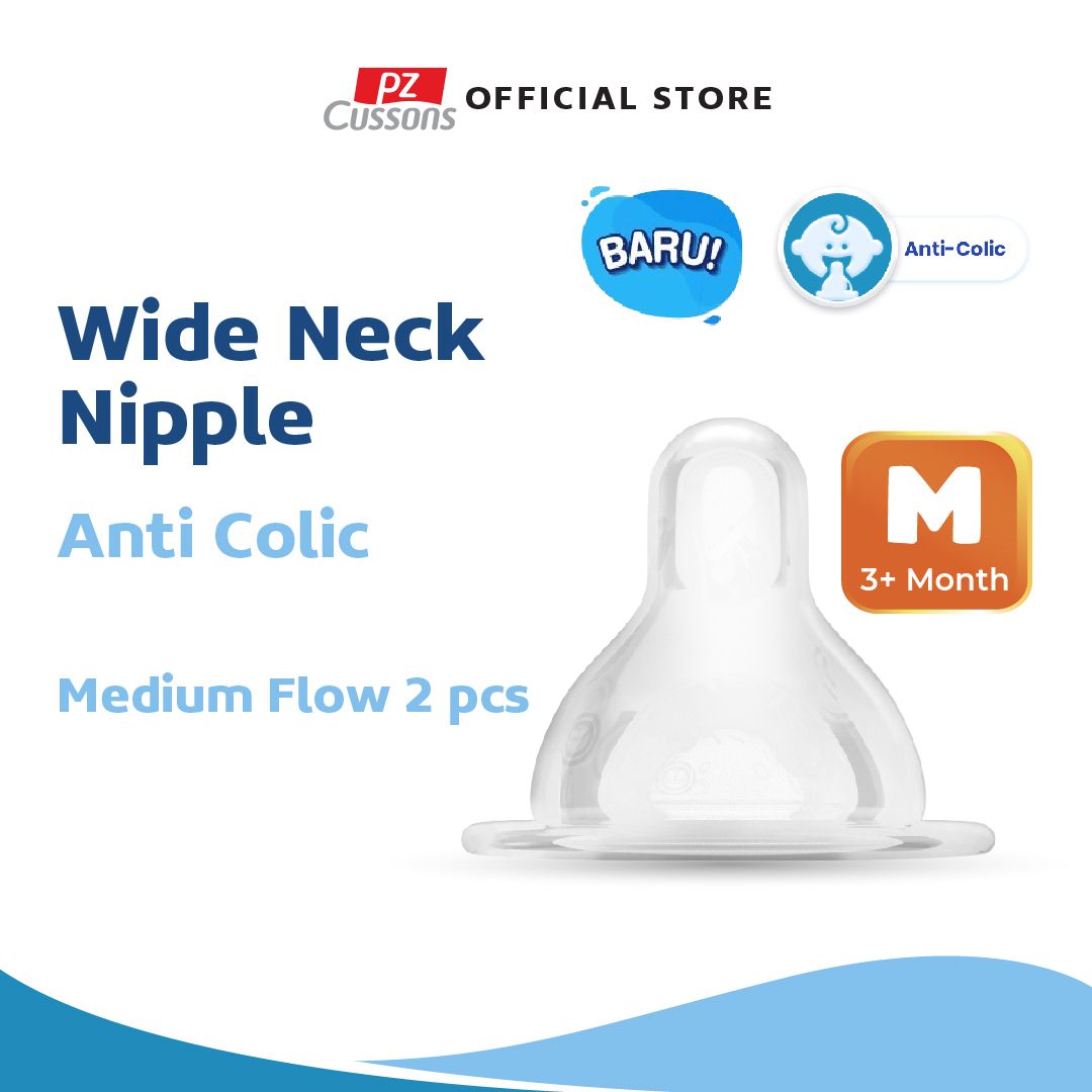 Cussons Baby Nipple Silicone Wide Neck (M) - Dot Botol Bayi - 1