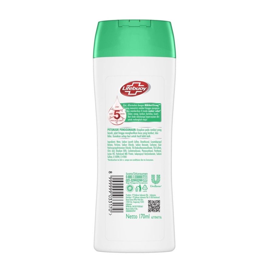 Lifebuoy Shampoo Strong & Shiny 170Ml - 1 Karton - 2