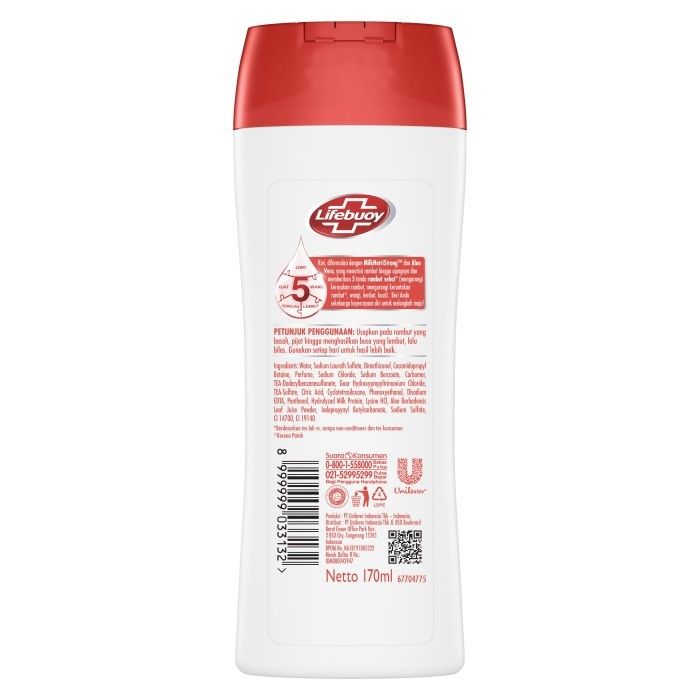 Lifebuoy Shampoo Anti Hairfall 170Ml - 1 Karton - 2