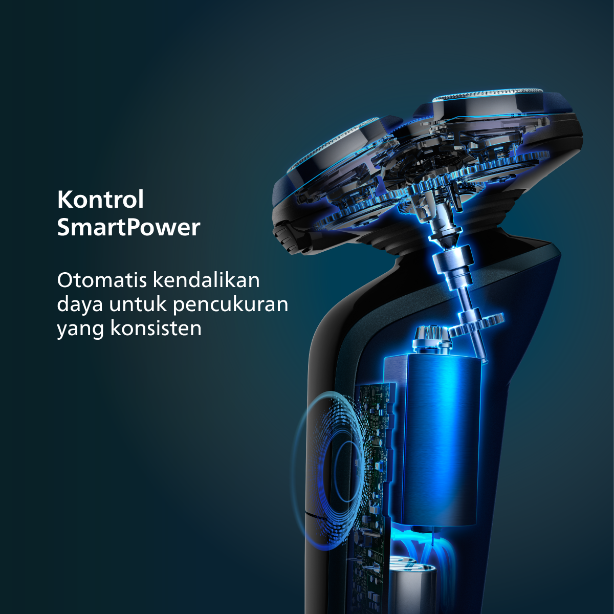 Philips Shaver 3HD Series S3608/10 Pencukur Jenggot & Kumis - 3