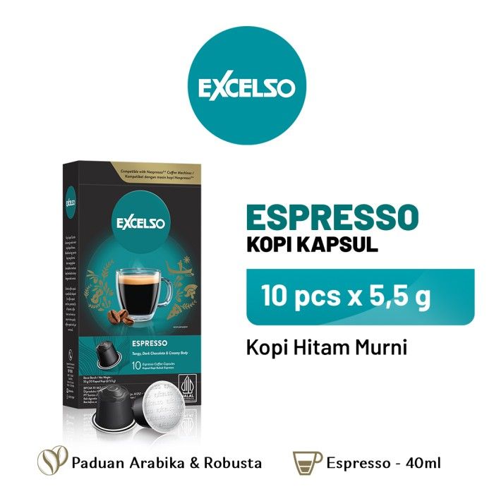 Excelso Kopi Kapsul Espresso - Nespresso Compatible Coffee Capsule - 1