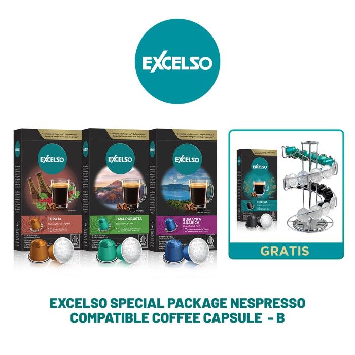 Excelso Special Package Nespresso Compatible Coffee Capsule - B - 1